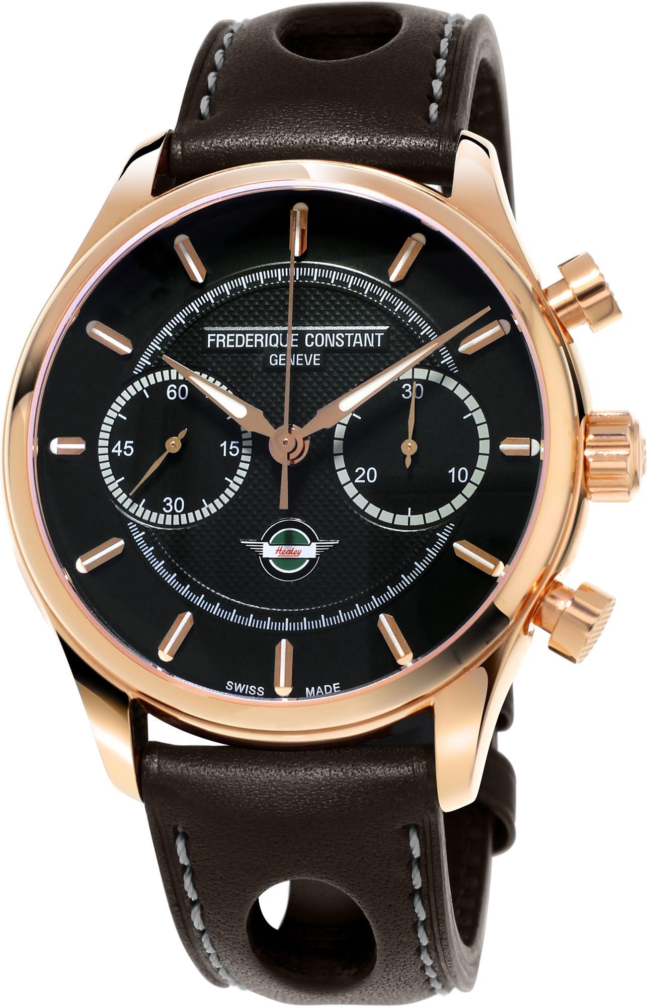 Frederique Constant Vintage Rally Healey Chronograph Black Dial 42 mm Automatic Watch For Men - 1