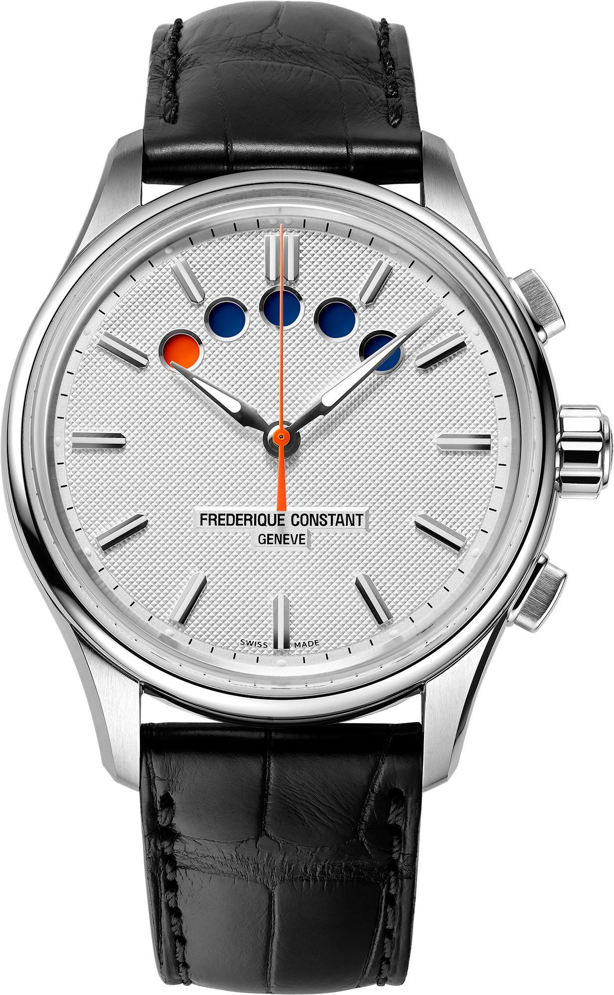 Frederique Constant Regatta Countdown 42 mm Watch in Silver Dial For Men - 1