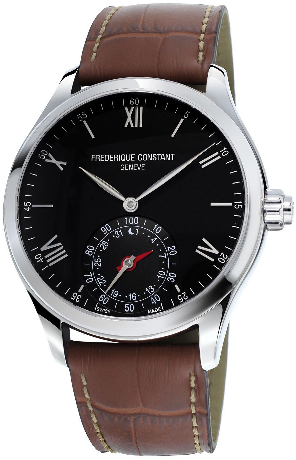 Frederique Constant Horological Smartwatch  Black Dial 42 mm Quartz Watch For Men - 1