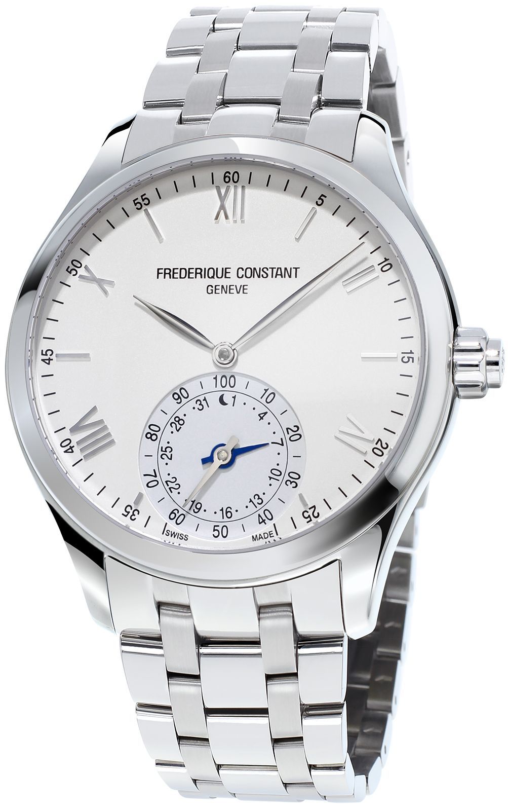 Frederique Constant Horological Smartwatch  Silver Dial 42 mm Quartz Watch For Men - 1