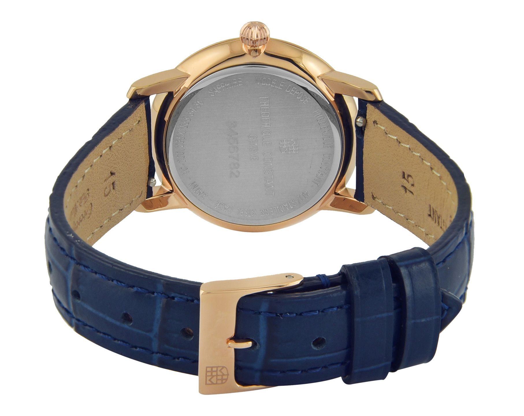Frederique Constant Slimline  Blue Dial 29 mm Quartz Watch For Women - 4