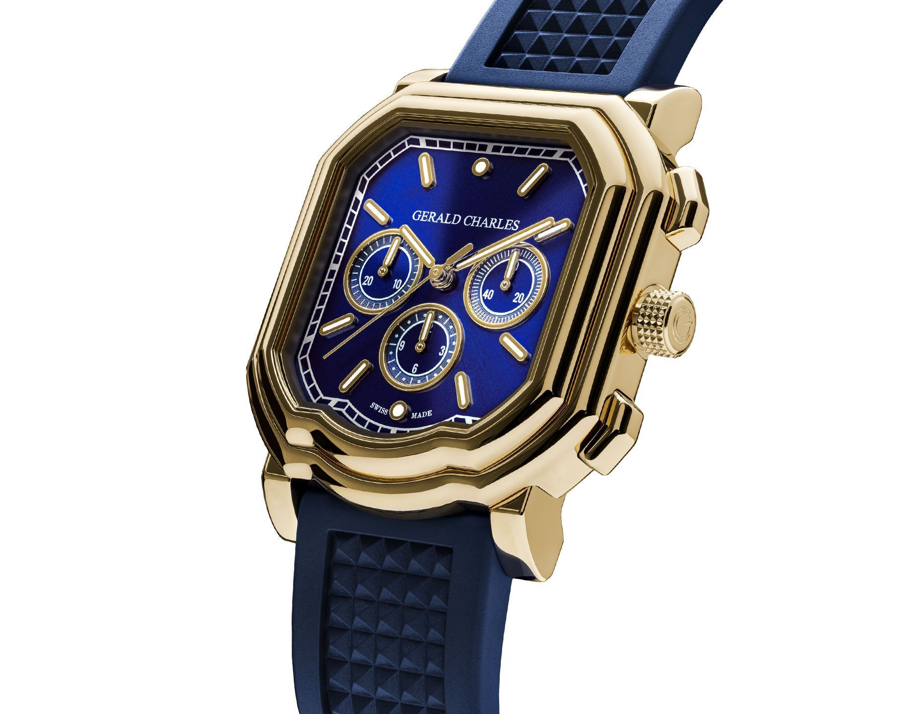 Gerald Charles Maestro Maestro 3.0 Chronograph Blue Dial 41.7 mm Automatic Watch For Unisex - 2