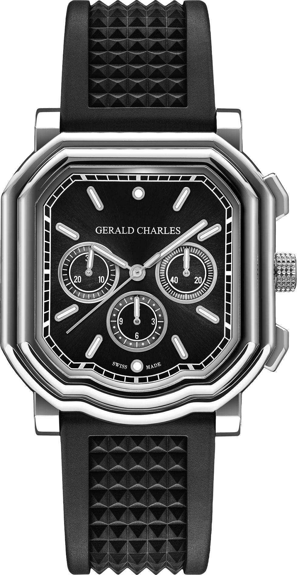 Gerald Charles Maestro Maestro 3.0 Chronograph Black Dial 41.7 mm Automatic Watch For Unisex - 1