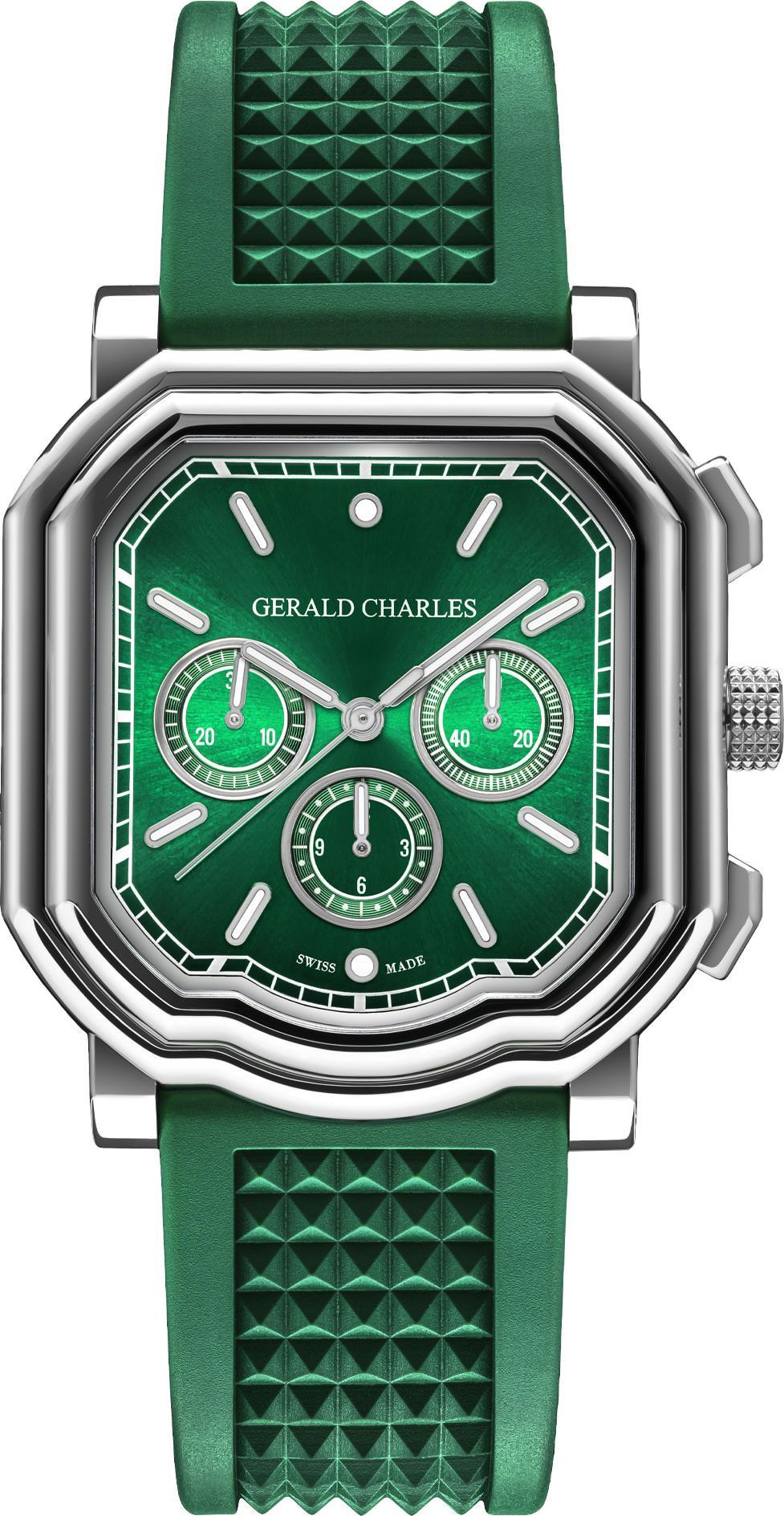 Gerald Charles Maestro Maestro 3.0 Chronograph Green Dial 41.7 mm Automatic Watch For Unisex - 1
