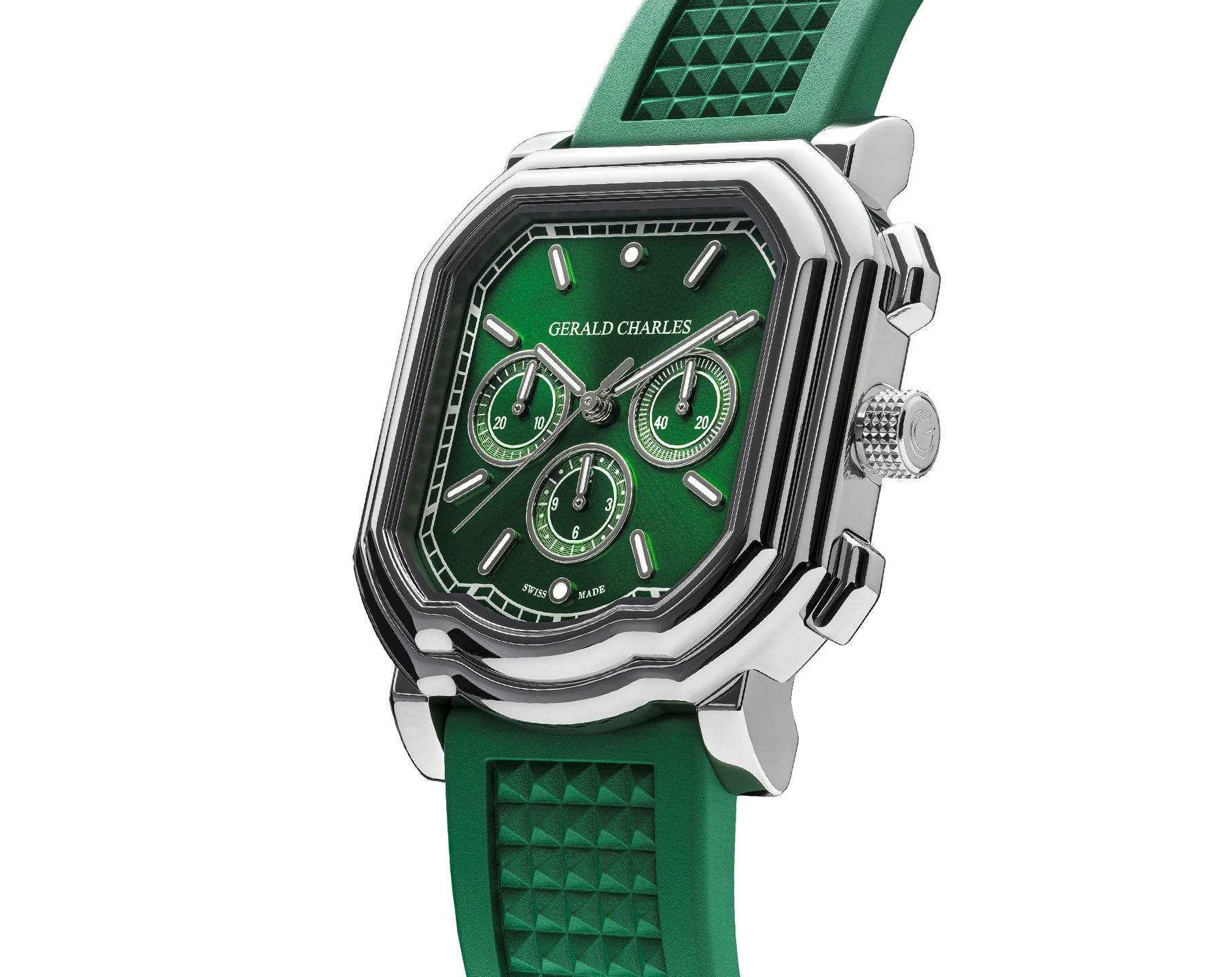 Gerald Charles Maestro Maestro 3.0 Chronograph Green Dial 41.7 mm Automatic Watch For Unisex - 2