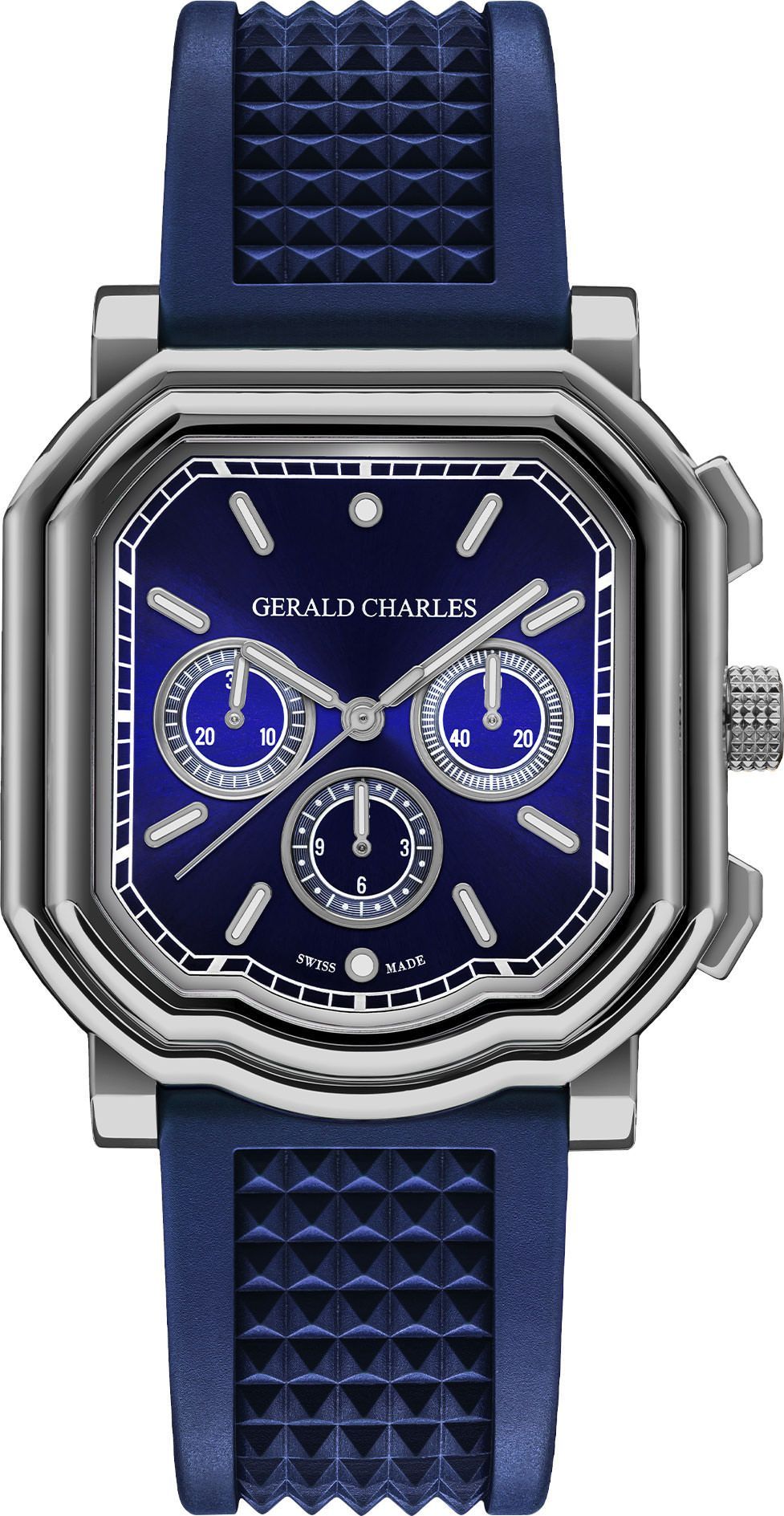 Gerald Charles Maestro Maestro 3.0 Chronograph Blue Dial 41.7 mm Automatic Watch For Unisex - 1