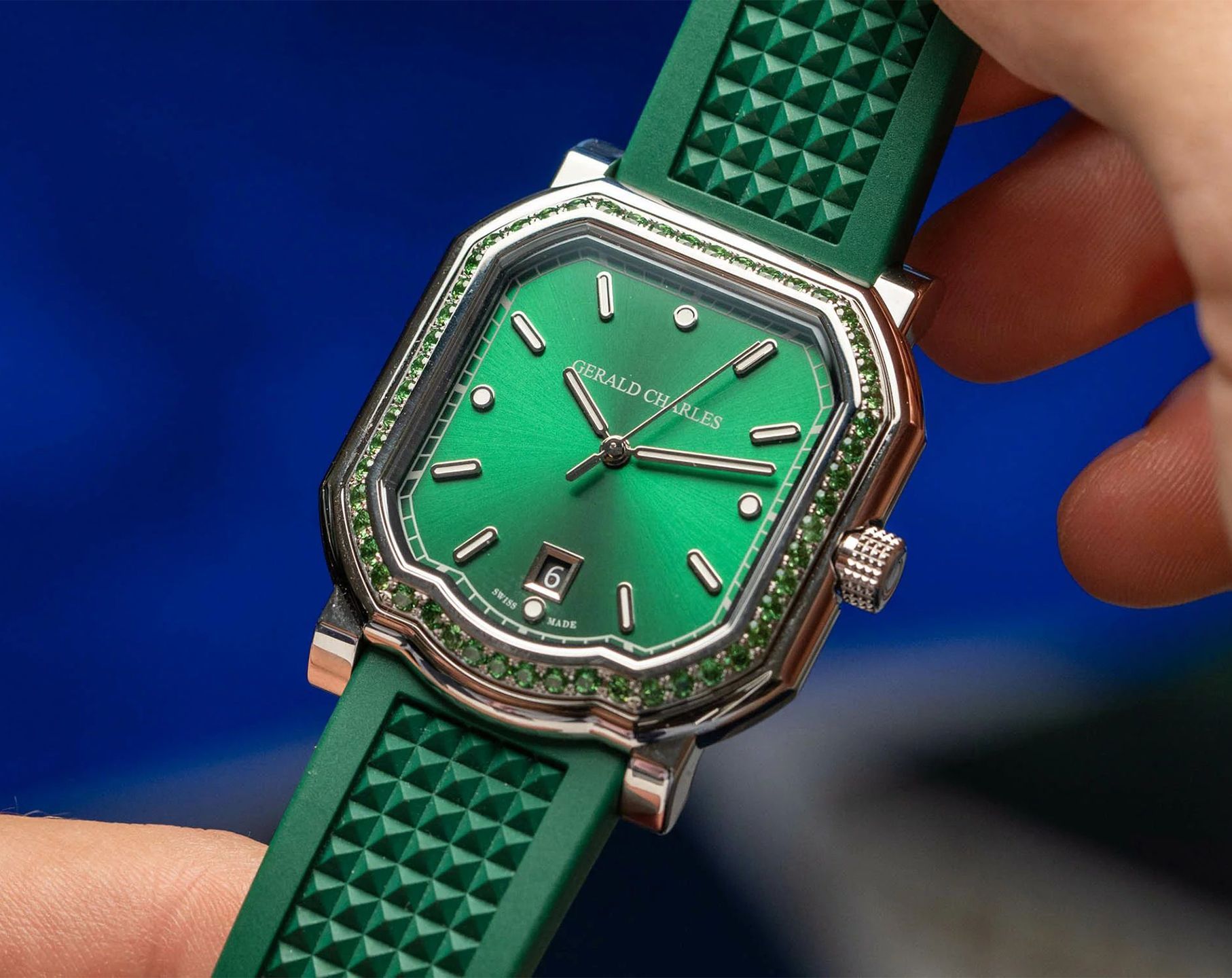 Gerald Charles Maestro Maestro 2.0 Ultra-Thin Green Dial 39 mm Automatic Watch For Men - 3