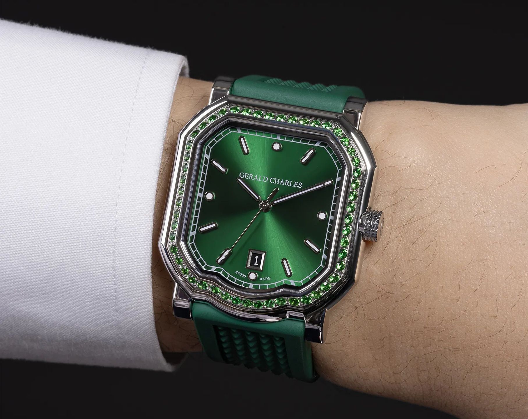 Gerald Charles Maestro Maestro 2.0 Ultra-Thin Green Dial 39 mm Automatic Watch For Men - 5