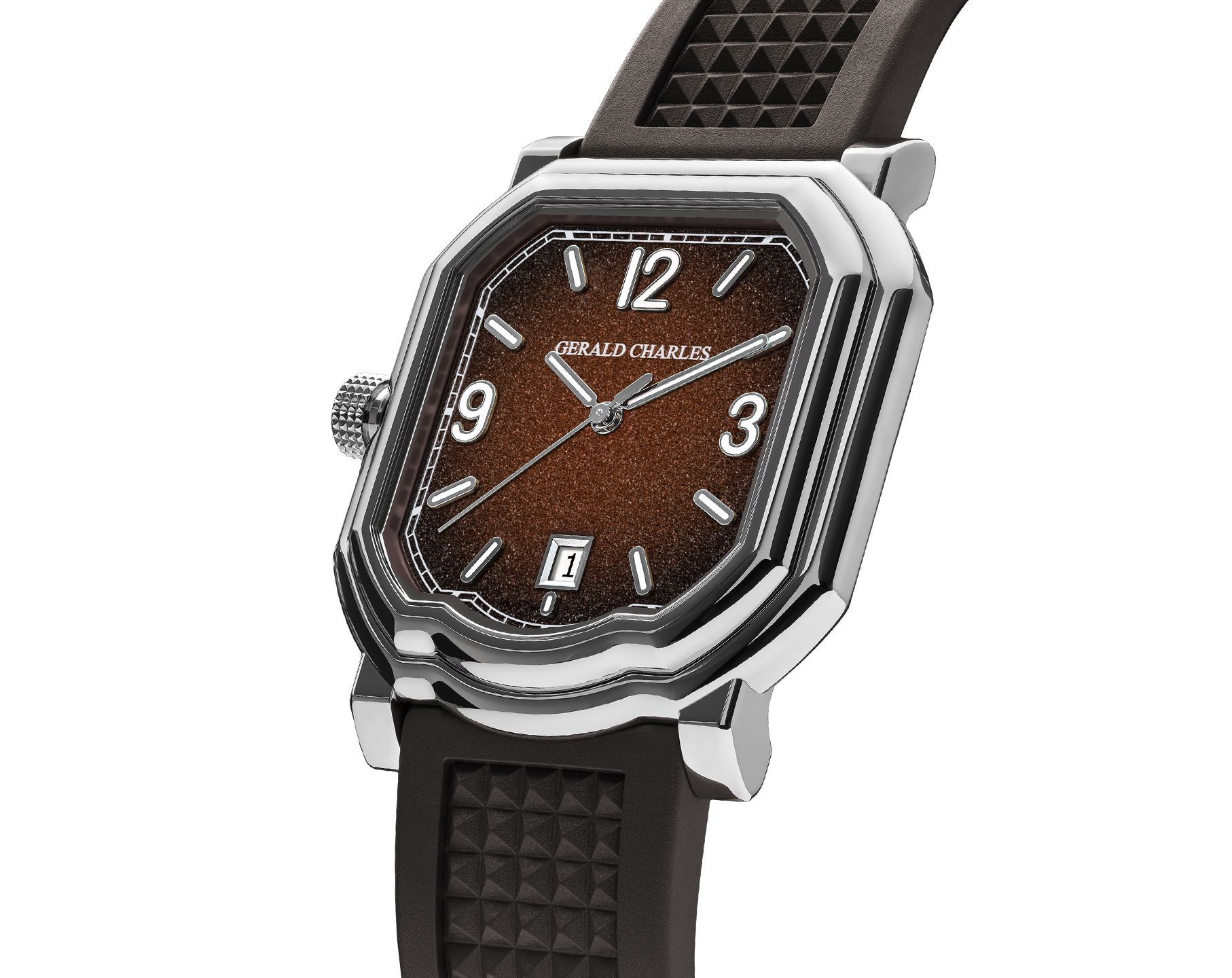Gerald Charles Maestro GC Sport Brown Dial 39 mm Automatic Watch For Men - 7