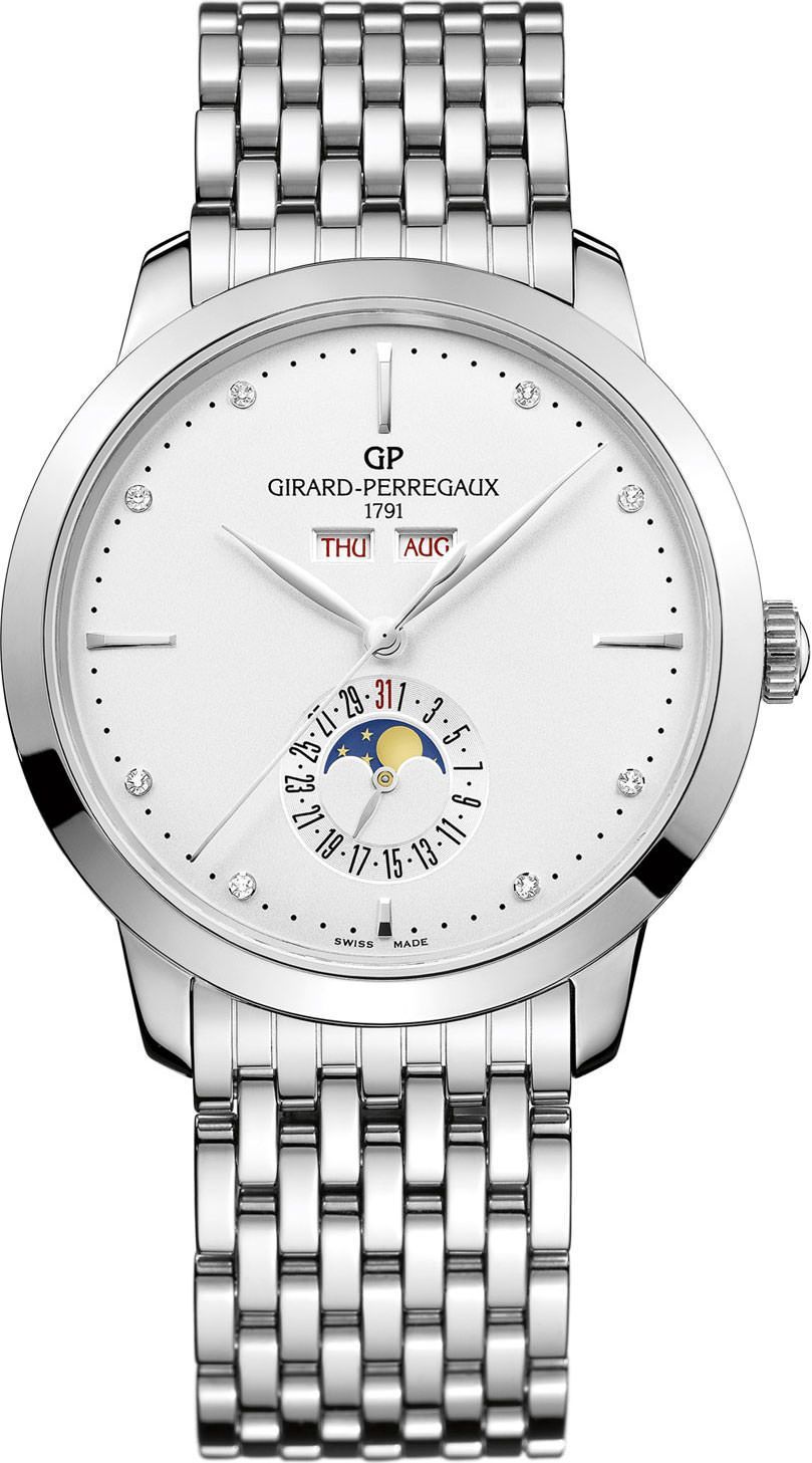 Girard-Perregaux 1966 Full Calendar Silver Dial 40 mm Automatic Watch For Men - 1