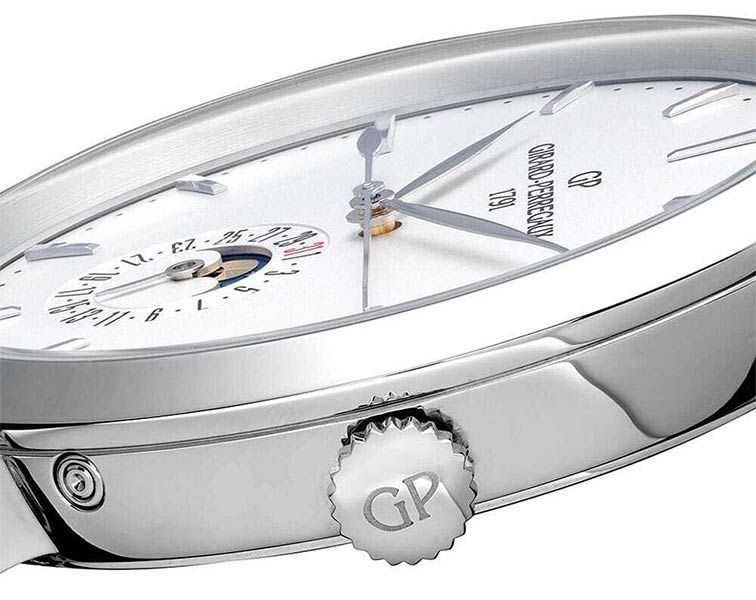Girard-Perregaux Moon Phases 40 mm Watch in Silver Dial For Men - 3