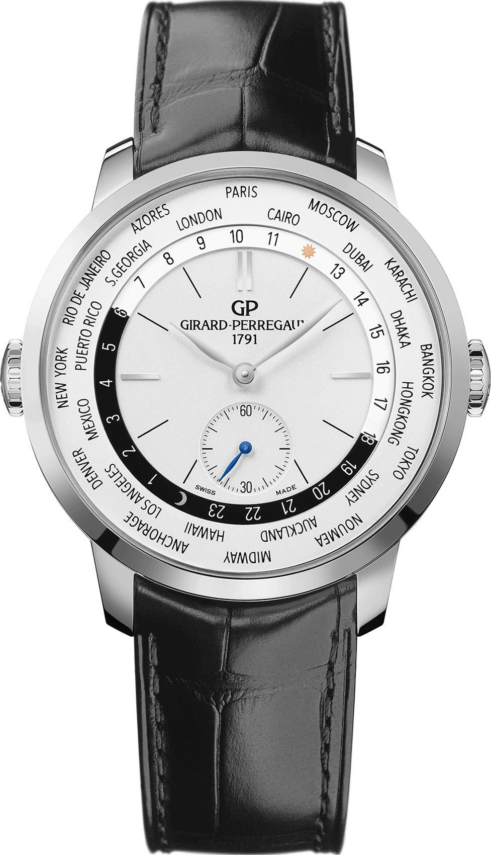 Girard-Perregaux WW.TC 40 mm Watch in Silver Dial For Men - 1