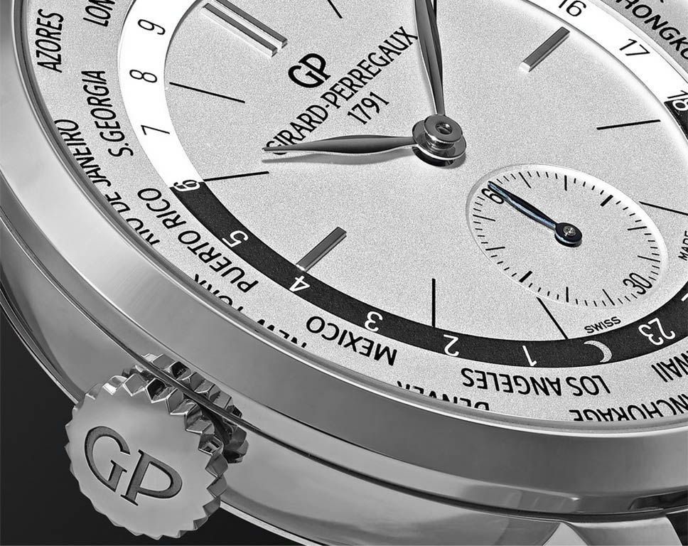 Girard-Perregaux WW.TC 40 mm Watch in Silver Dial For Men - 4