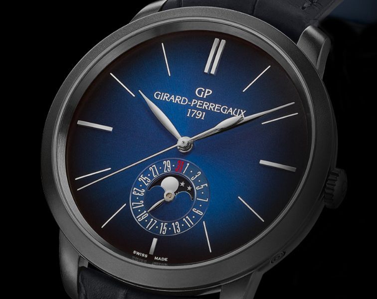 Girard-Perregaux Moon Phases 40 mm Watch in Blue Dial For Men - 3