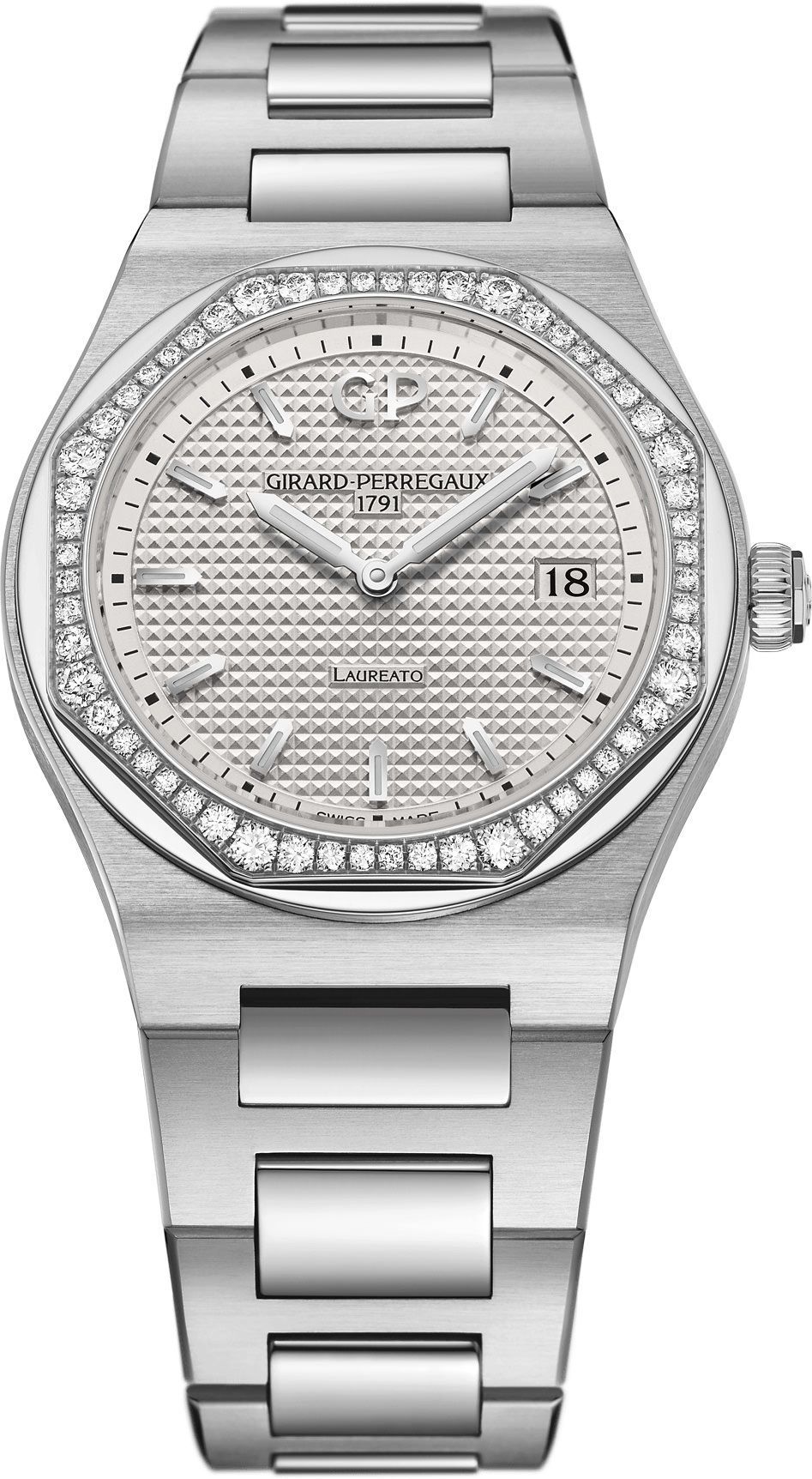 Girard-Perregaux Classic Laureato 34 mm Watch in Silver Dial For Women - 1