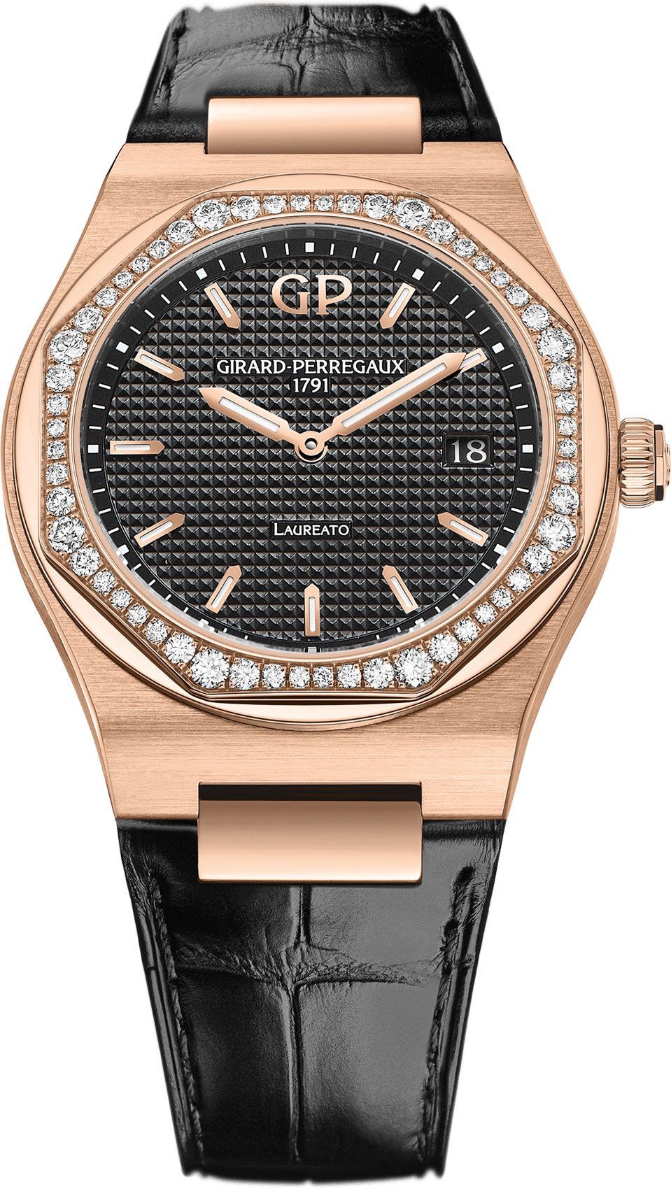 Girard-Perregaux Classic Laureato 34 mm Watch in Black Dial For Women - 1