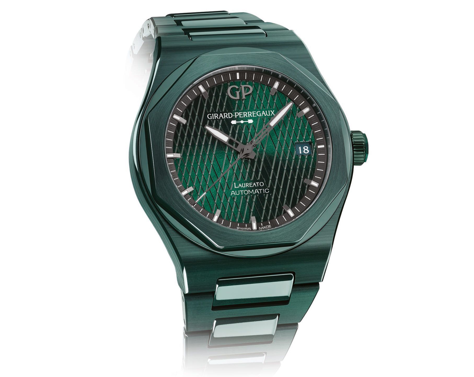 Girard-Perregaux Laureato Classic Laureato Green Dial 38 mm Automatic Watch For Men - 2