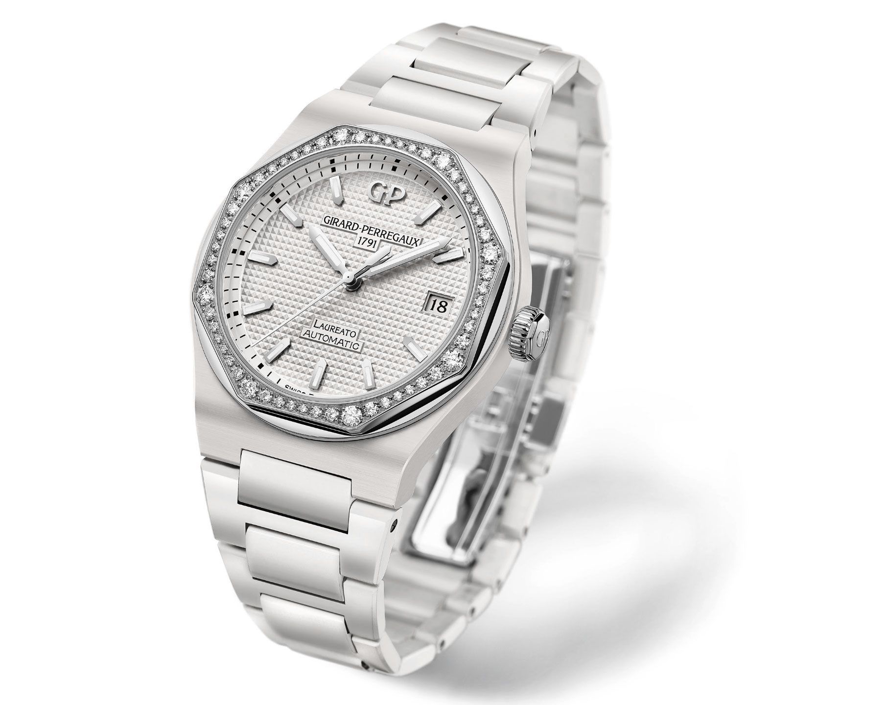 Girard-Perregaux Classic Laureato 38 mm Watch in White Dial For Women - 5