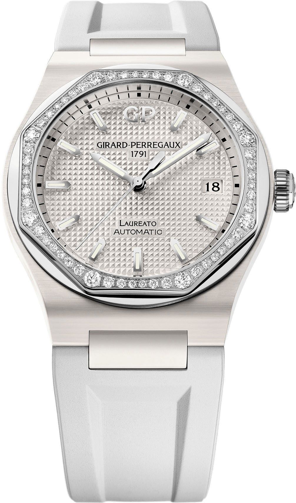 Girard-Perregaux Classic Laureato 38 mm Watch in White Dial For Women - 1