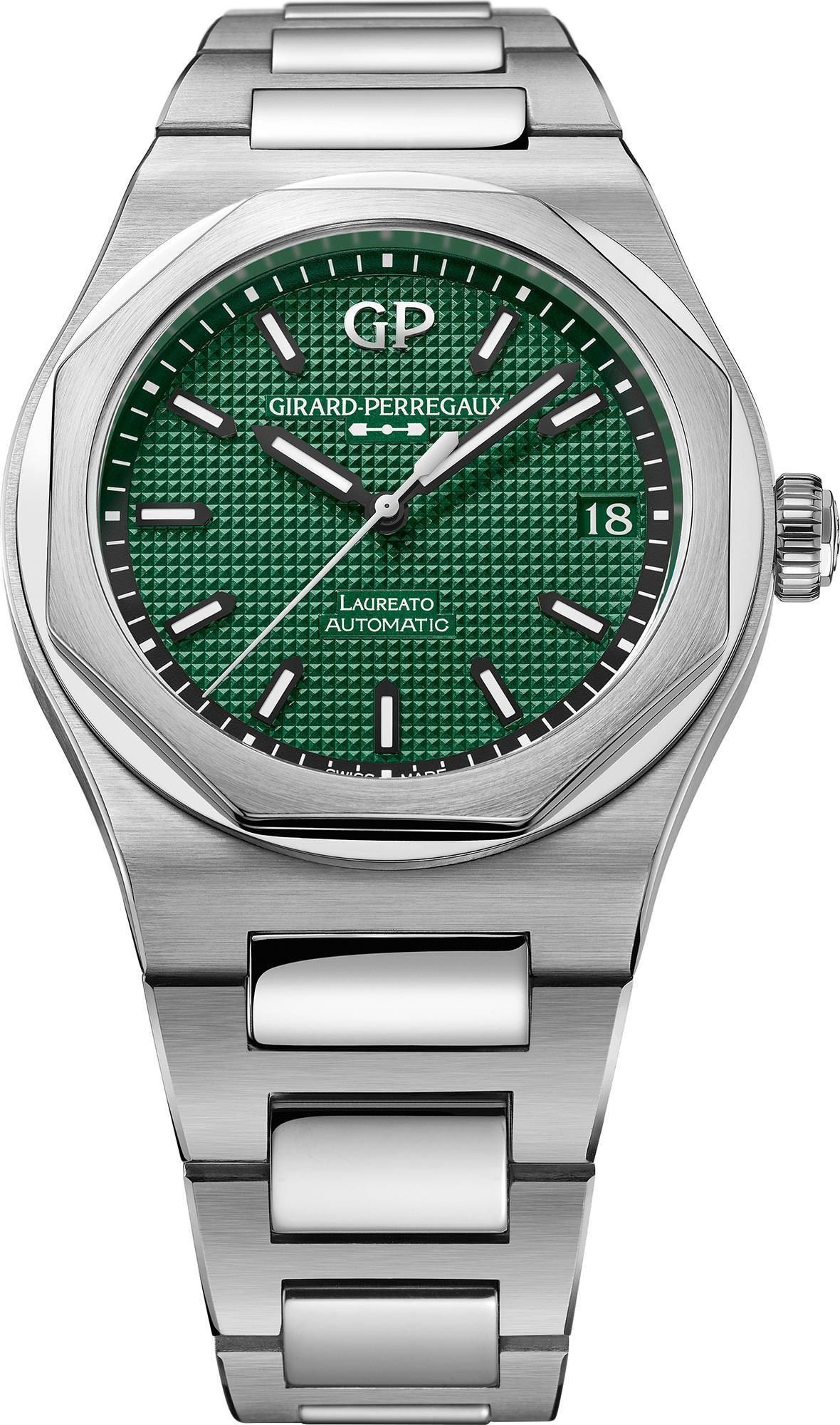 Girard-Perregaux Laureato Classic Laureato Green Dial 42 mm Automatic Watch For Men - 1