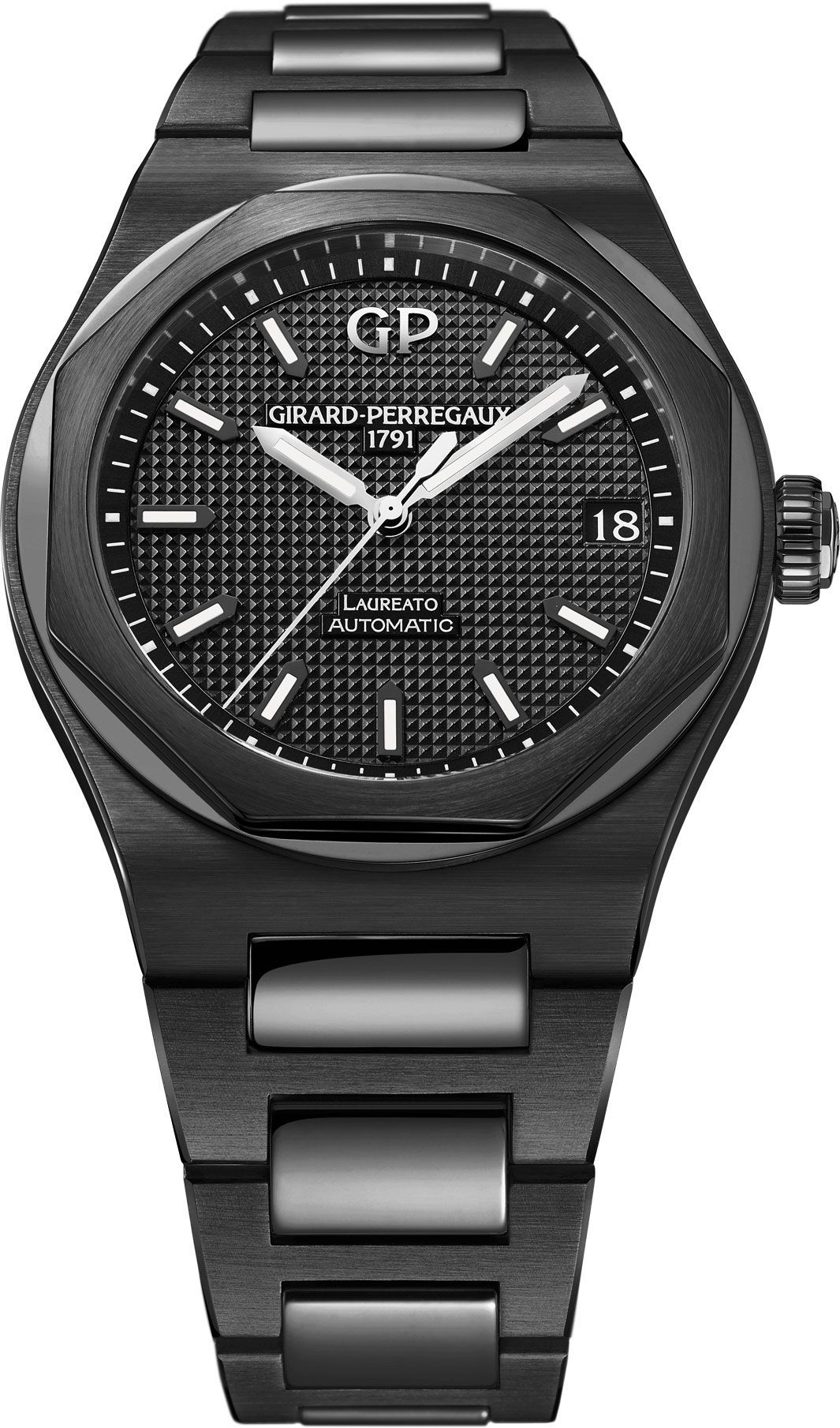 Girard-Perregaux Laureato Classic Laureato Black Dial 42 mm Automatic Watch For Men - 1