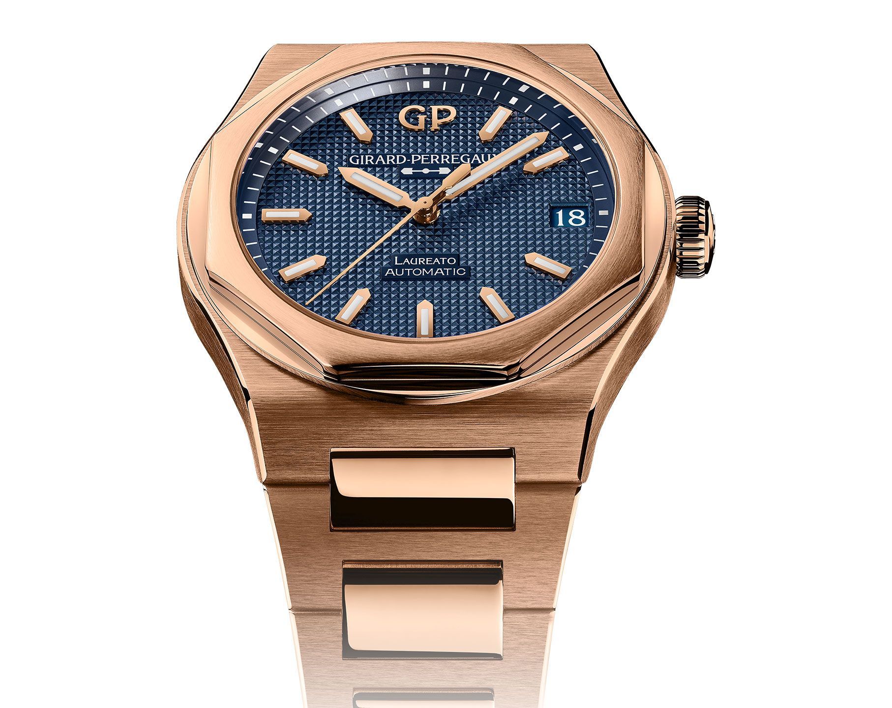 Girard-Perregaux Laureato Classic Laureato Blue Dial 42 mm Automatic Watch For Men - 5