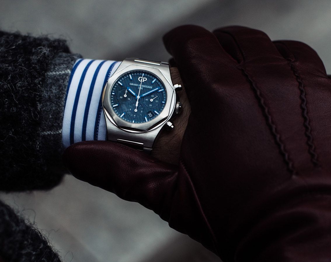 Girard-Perregaux Laureato Chronograph Blue Dial 42 mm Automatic Watch For Men - 8
