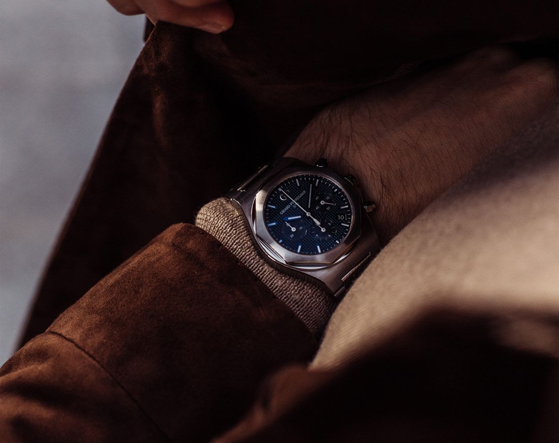 Girard-Perregaux Laureato Chronograph Blue Dial 42 mm Automatic Watch For Men - 9