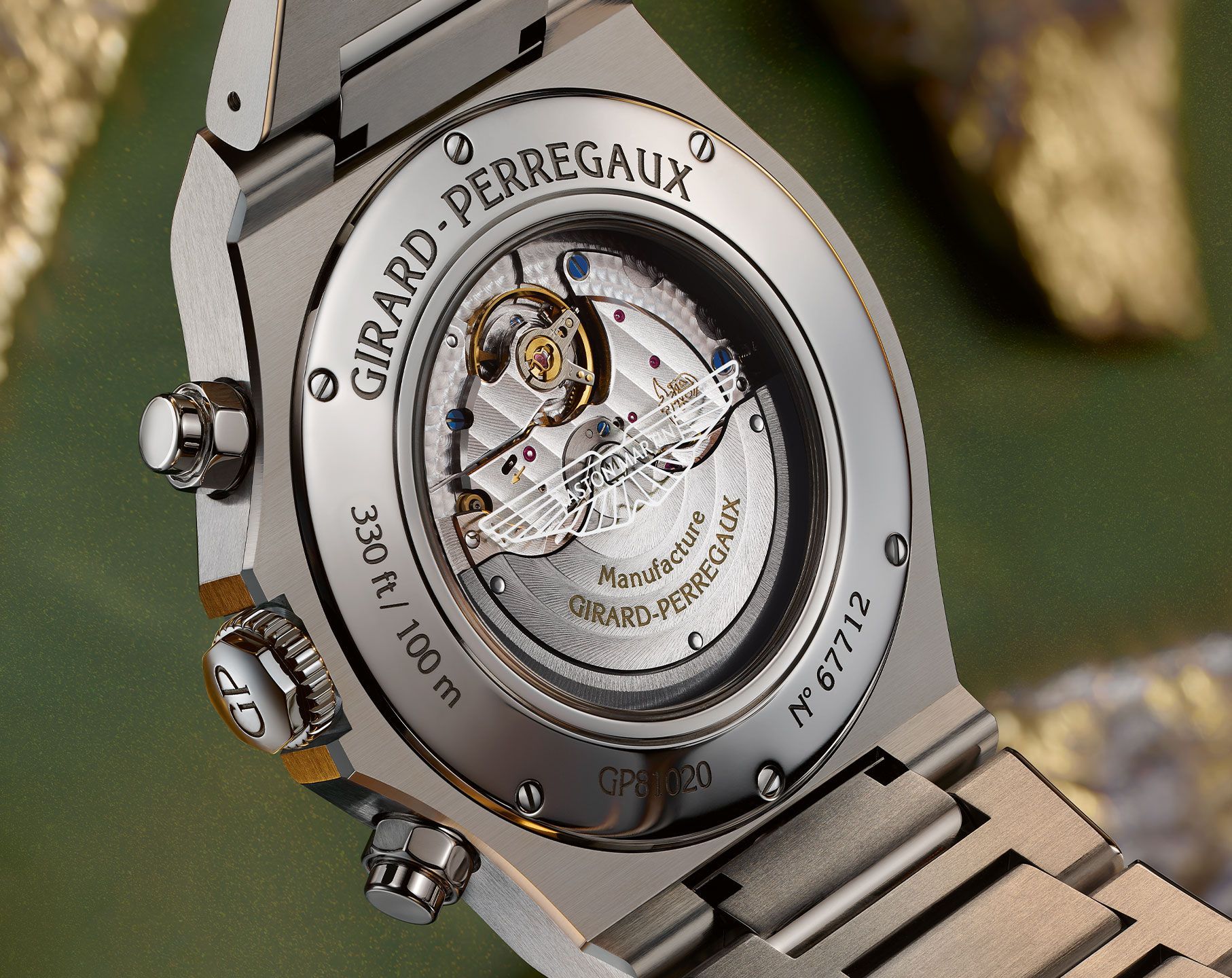 Girard-Perregaux Laureato Chronograph Green Dial 42 mm Automatic Watch For Men - 4