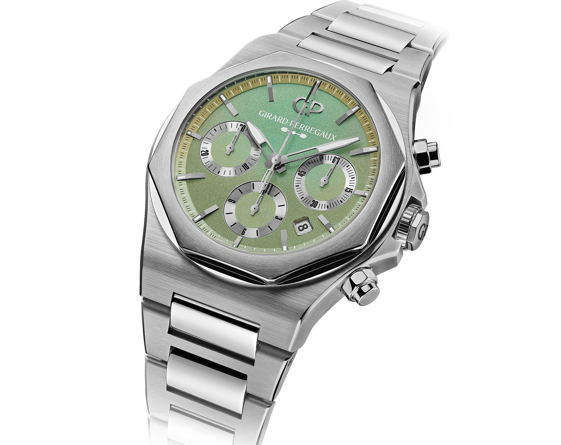Girard-Perregaux Laureato Chronograph Green Dial 42 mm Automatic Watch For Men - 6