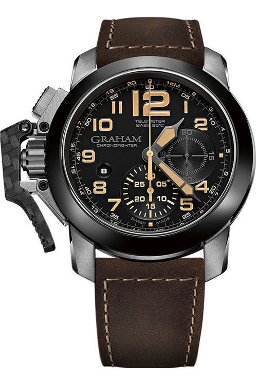 Graham Chronofighter Oversize  Black Dial 47 mm Automatic Watch For Men - 1