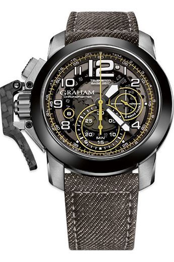 Graham Chronofighter  Grey Dial 47 mm Automatic Watch For Men - 1