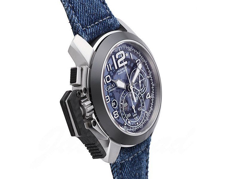 Graham Chronofighter Oversize  Blue Dial 47 mm Automatic Watch For Men - 2