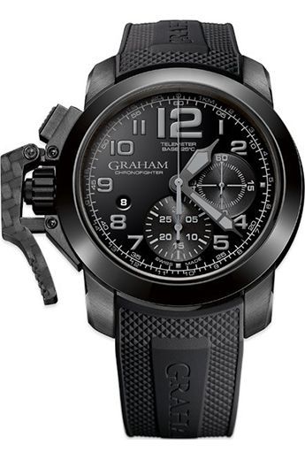 Graham Chronofighter  Black Dial 47 mm Automatic Watch For Men - 1