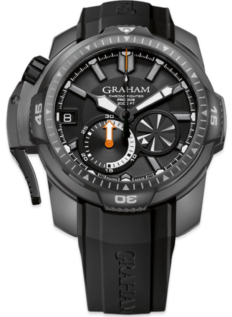 Graham Chronofighter Automatic Men Watches in Round case Blue Dial