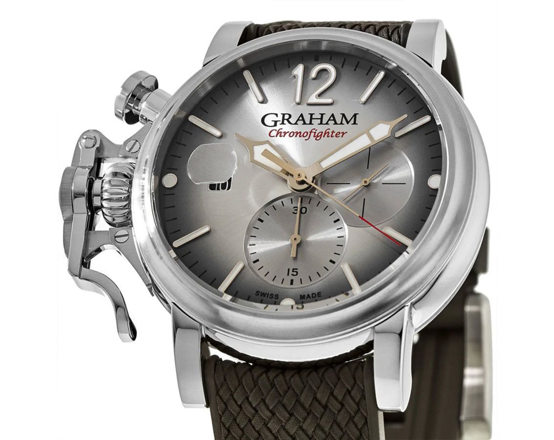 Graham  47 mm Watch in Silver Dial For Men - 2