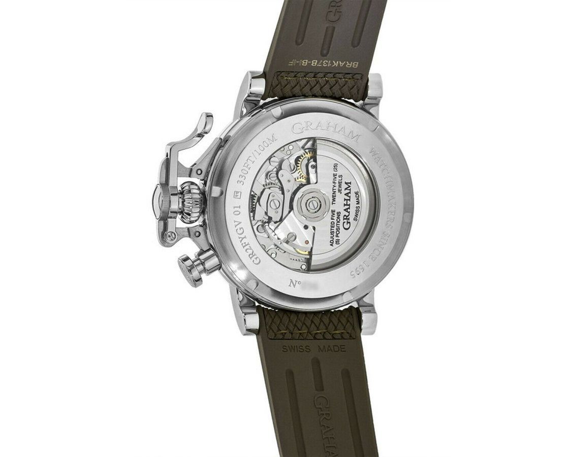 Graham  47 mm Watch in Silver Dial For Men - 3