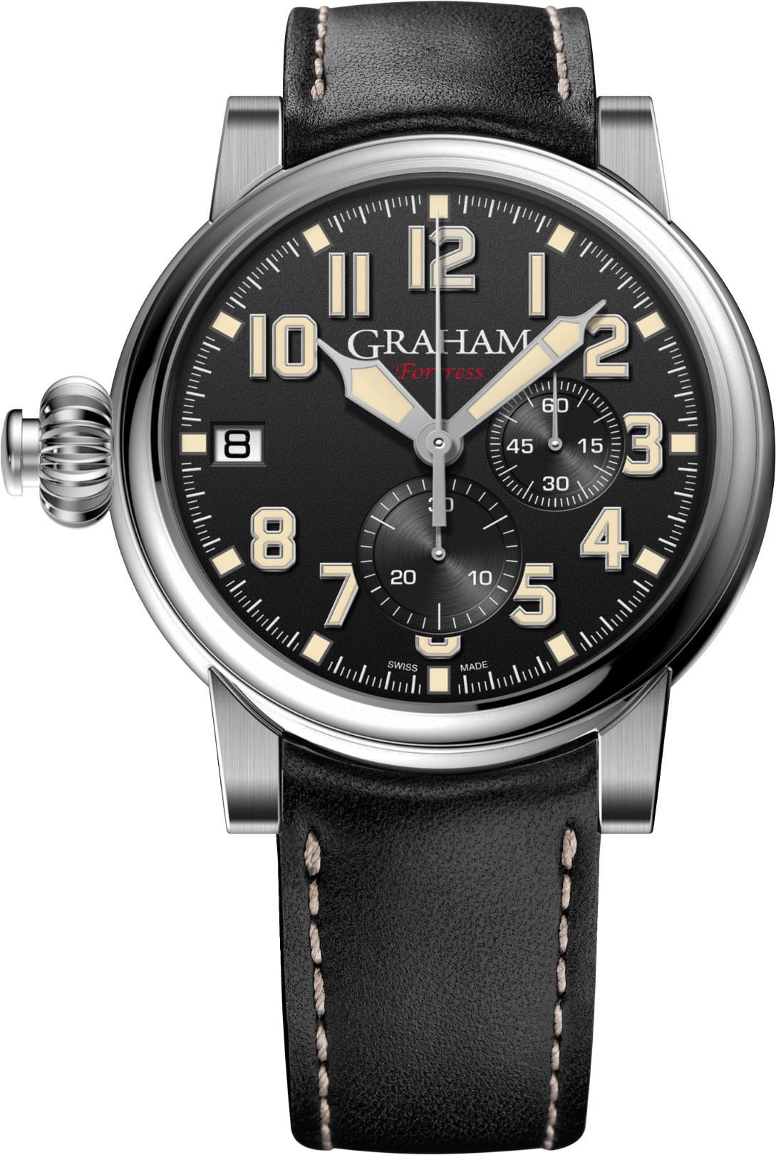 Graham Fortress  Black Dial 47 mm Automatic Watch For Men - 1