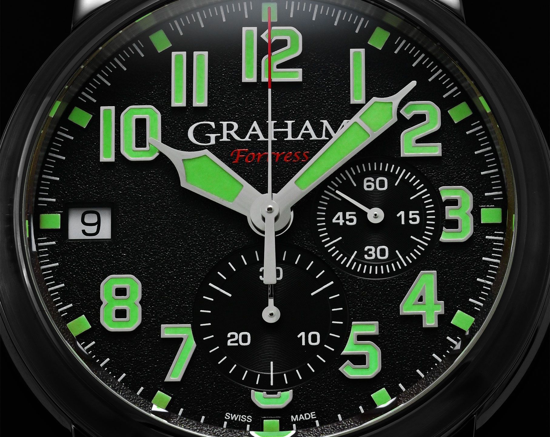 Graham Fortress  Black Dial 47 mm Automatic Watch For Men - 4