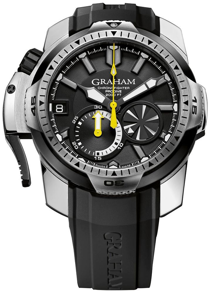 Graham Prodive  Black Dial 45 mm Automatic Watch For Men - 1