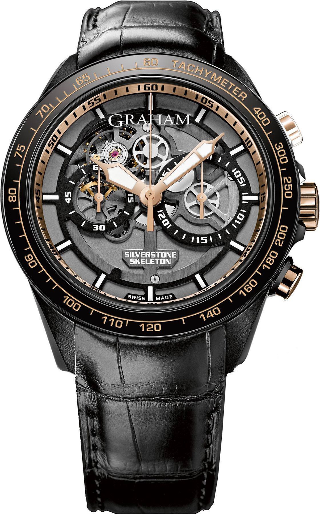 Graham Silverstone  Skeleton Dial 46 mm Automatic Watch For Men - 1