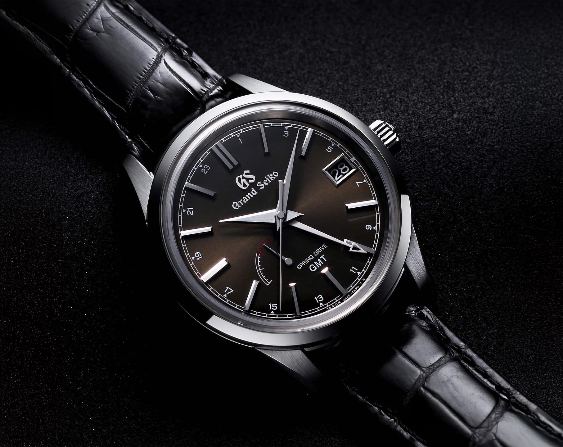 Grand Seiko Elegance  Brown Dial 40.2 mm Spring Drive Watch For Men - 3