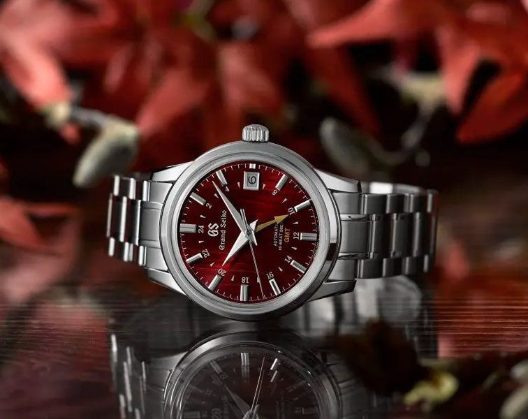 Grand Seiko Elegance 39.5 mm Watch in Red Dial