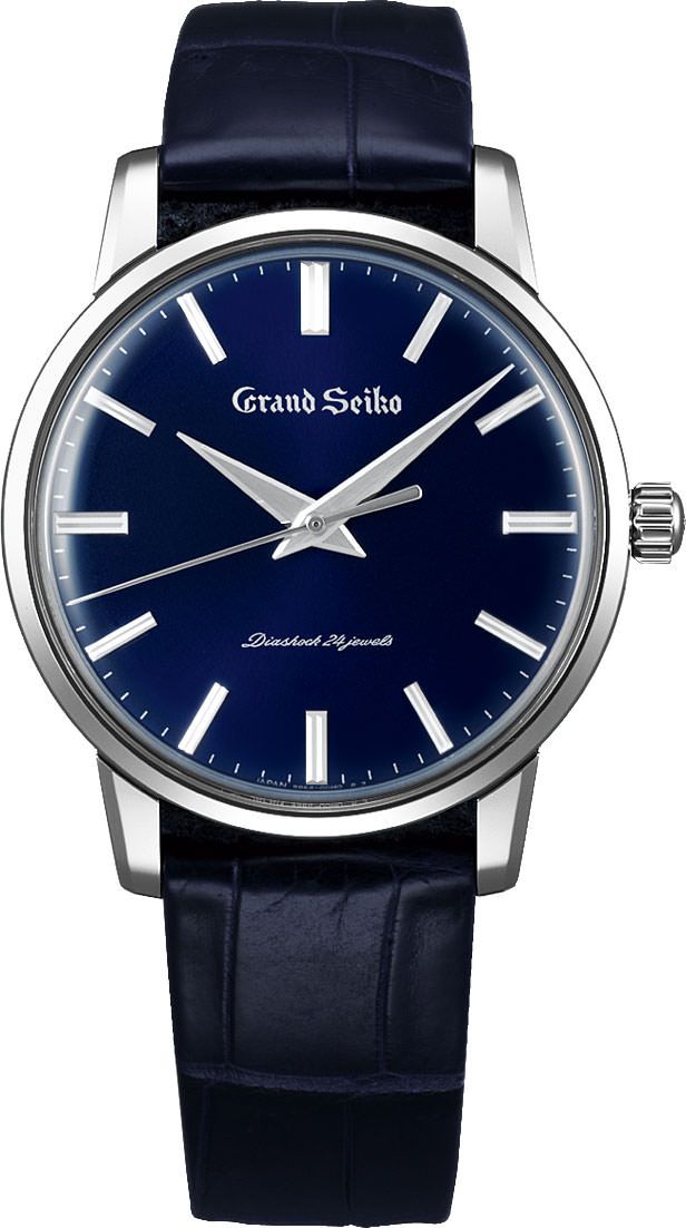 Grand Seiko Elegance Quartz Men Watches in Round case Blue Dial