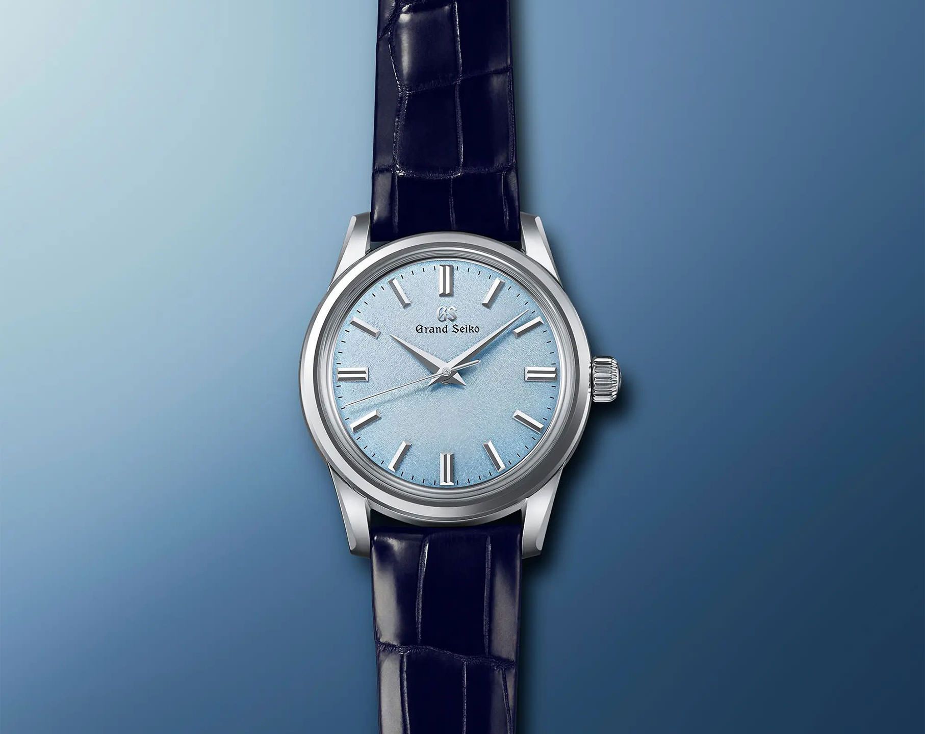 Grand Seiko Elegance  Blue Dial 37.7 mm Manual Winding Watch For Men - 4
