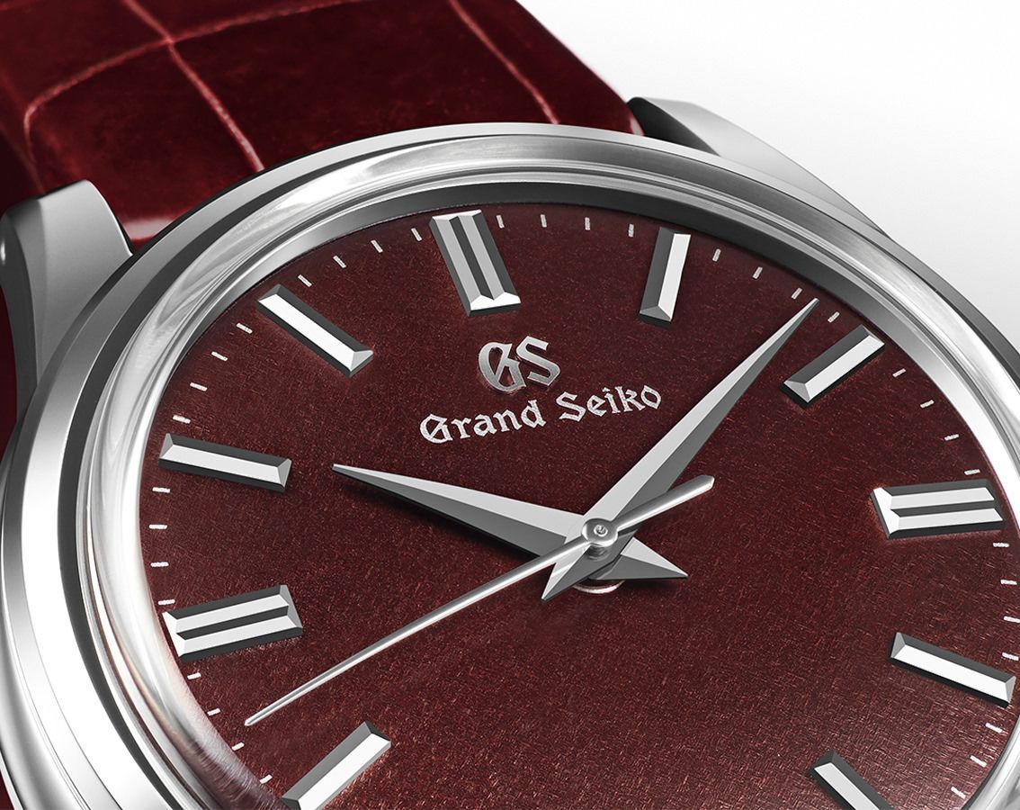 Grand Seiko Elegance  Burgundy Dial 37.3 mm Manual Winding Watch For Men - 2
