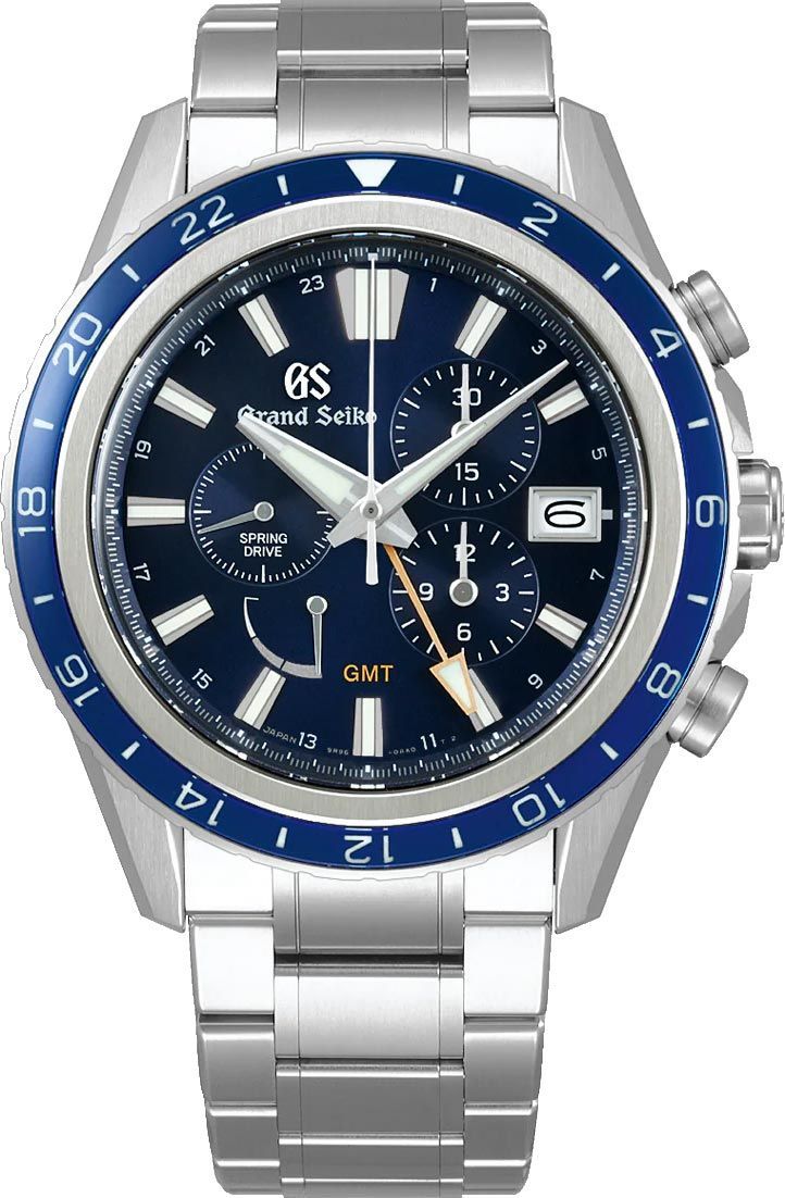 Grand Seiko Evolution 9  Blue Dial 45.3 mm Spring Drive Watch For Men - 1