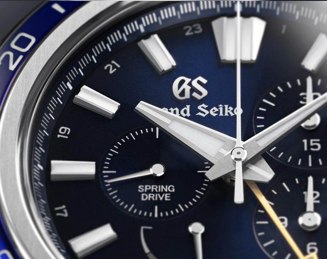 Grand Seiko Evolution 9  Blue Dial 45.3 mm Spring Drive Watch For Men - 5