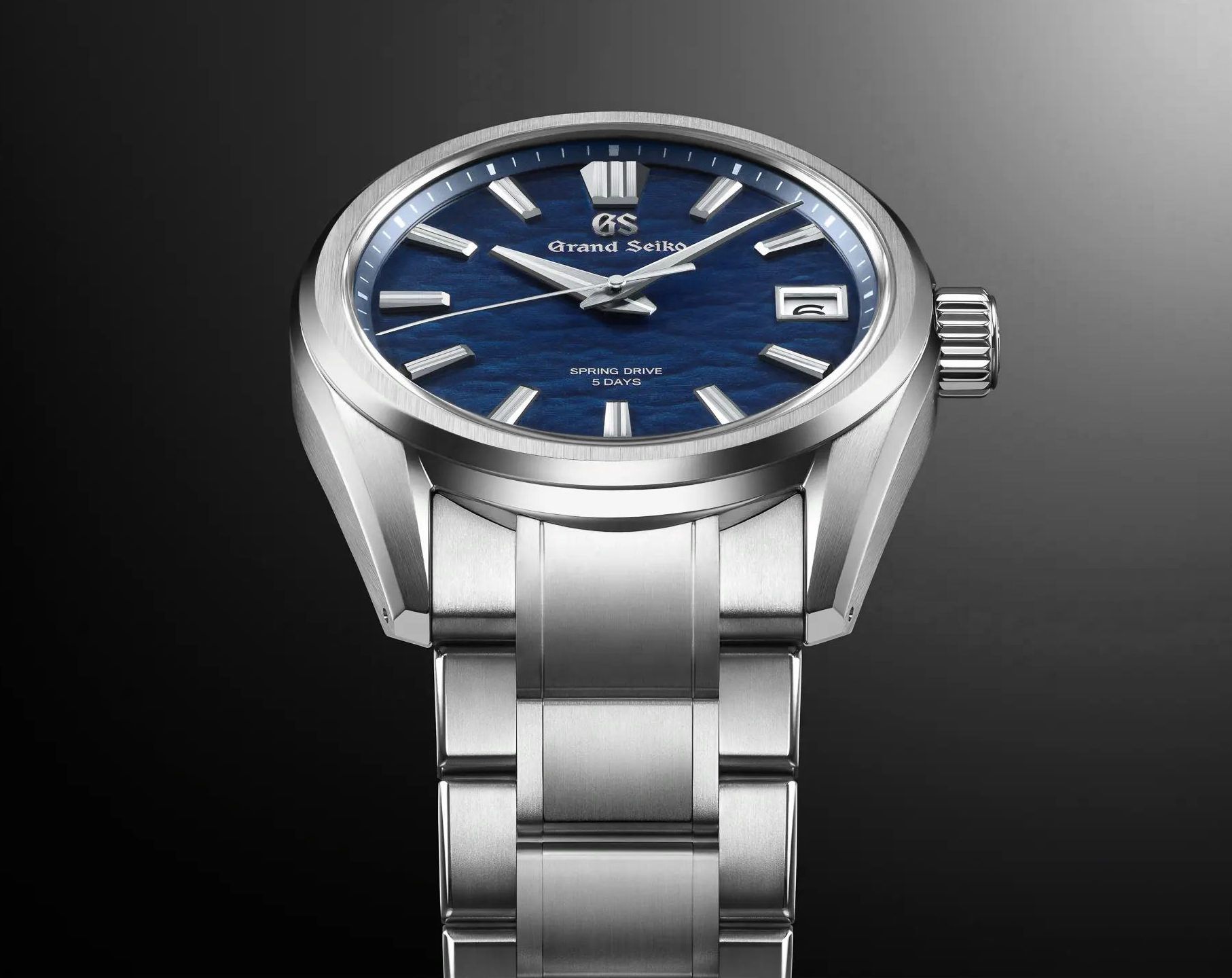 Grand Seiko Evolution 9  Blue Dial 40 mm Spring Drive Watch For Men - 6