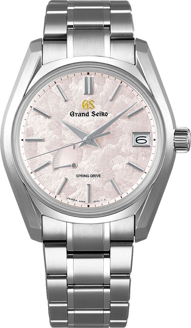 Grand Seiko Heritage  Pink Dial 40 mm Spring Drive Watch For Men - 1